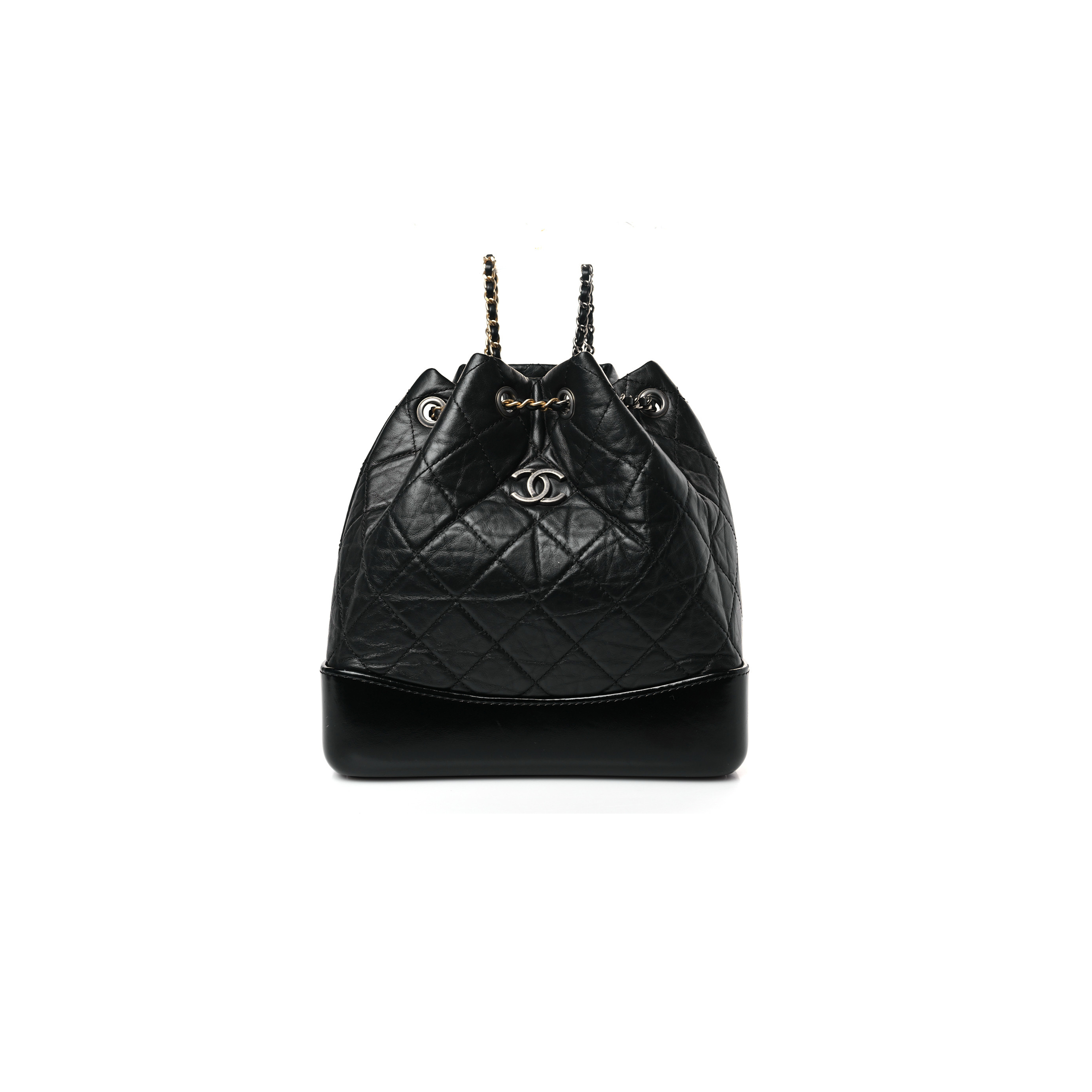 CHANEL MASTER CALFSKIN QUILTED SMALL GABRIELLE BACKPACK BLACK A94485 (23*22.5*10.5cm)